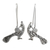 Sterling silver drop earrings, 'Fine Pheasant' - Womens Drop Sterling Silver Earrings with Bird from Mexico (image 2a) thumbail