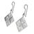 Sterling silver dangle earrings, 'Windows of Texture' - Contemporary Handcrafted Textured Sterling Silver Earrings