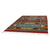 Zapotec wool rug, 'Linear Sun' (4x6.5) - Red and Multicolor Authentic Handwoven Zapotec Wool Rug 4x6 (image 2b) thumbail