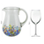 Handblown glass pitcher, 'Confetti Festival' - Blown Colorful Recycled Glass Pitcher from Mexico (87 oz) (image 2j) thumbail