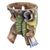 Ceramic incense holder, 'Owl Omen' - Mexican Archaeology Inspired Ceramic Owl Incense Holder (image 2b) thumbail