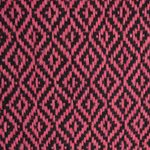 Cotton rebozo shawl, 'Rose Diamond Night' - Cotton Rebozo Shawl Handwoven with Pink and Black Diamonds