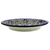 Ceramic dinner plates, 'Sunshine Kaleidoscope' (pair) - Mexican Blue Floral Talavera Style Dinner Plates (Pair) (image 2c) thumbail