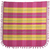 Cotton bedspread, 'Pink Sunset' (twin) - Hand Crafted 100% Cotton Pink and Yellow Bedspread (Twin)