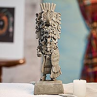 Ceramic statuette, Maya Lord Chaac