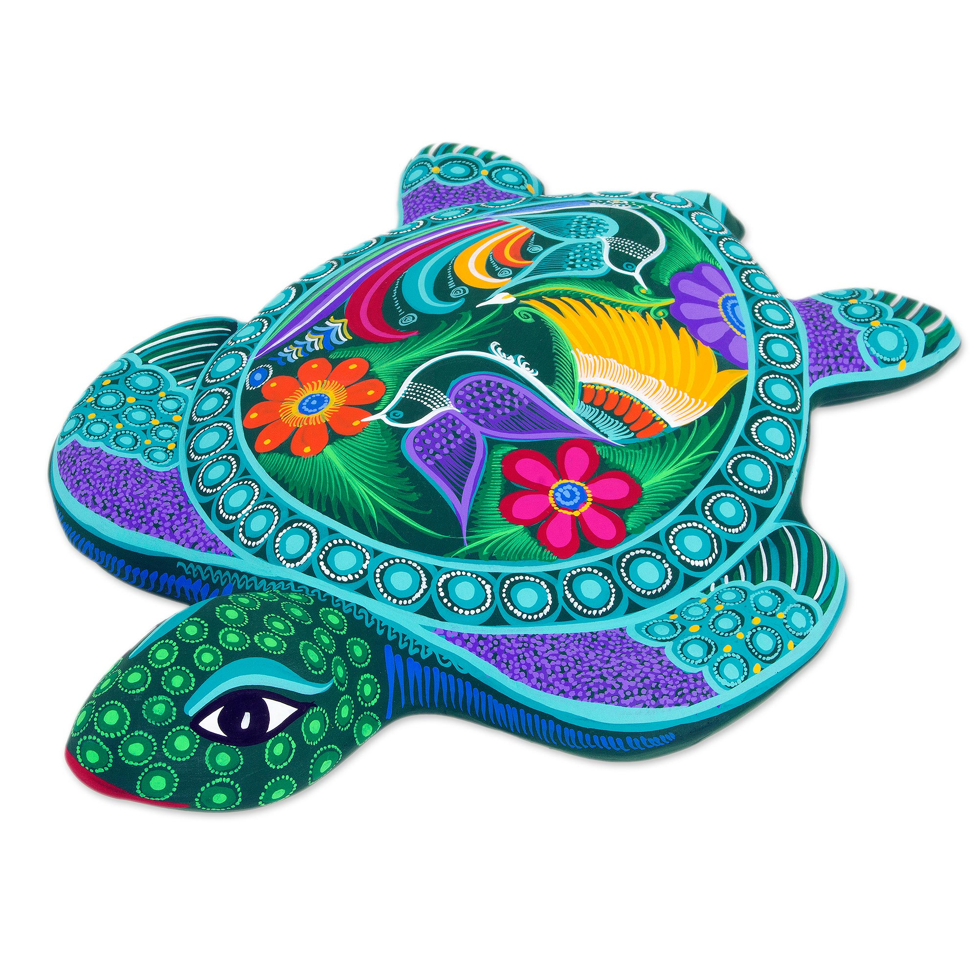 Tropical Ceramic Sea Turtle Wall Art From Mexico Tropical Sea Turtle   P261664 2b 