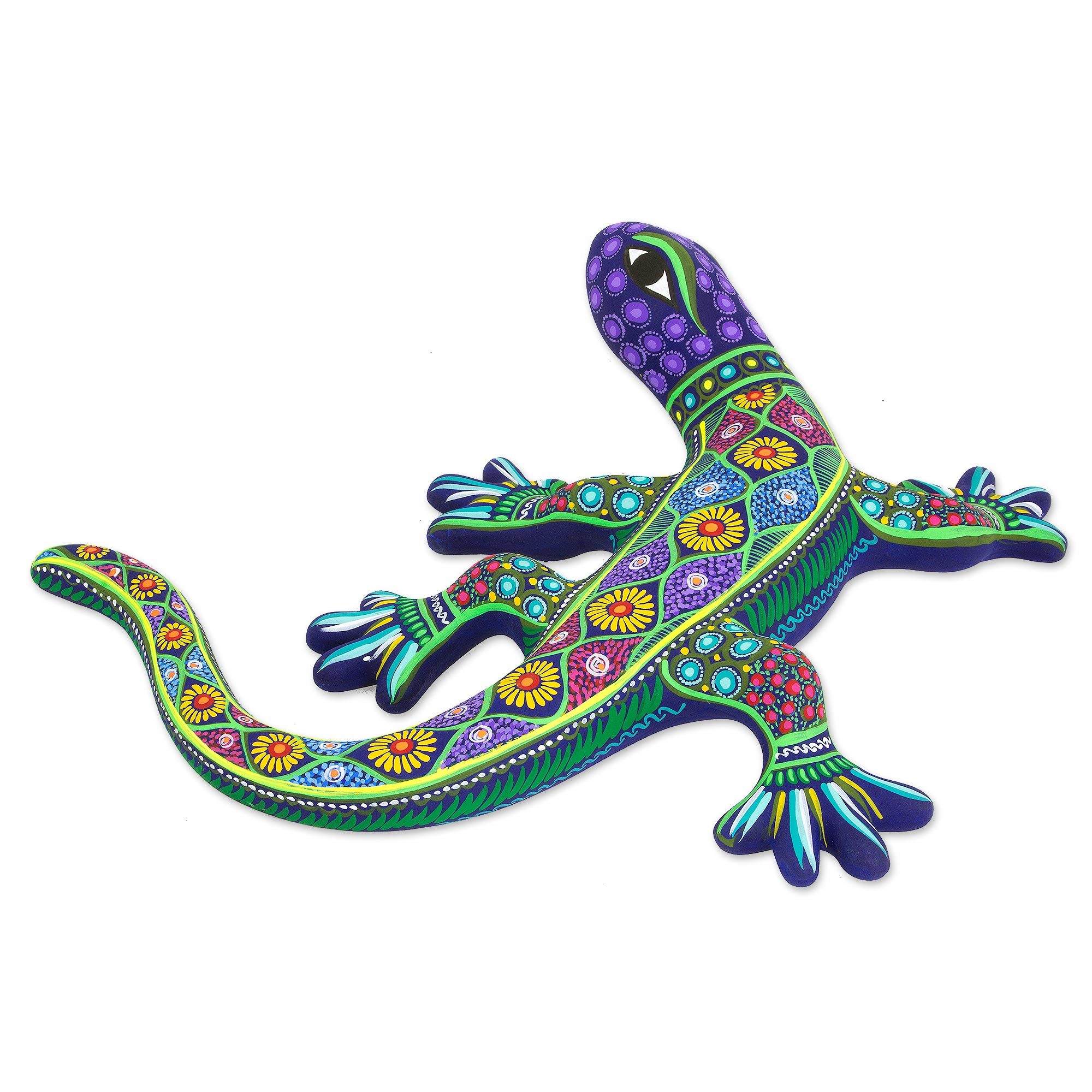 Handcrafted Ceramic Lizard Wall Art from Mexico Desert Lizard NOVICA