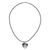Sterling Silber Anhänger Halskette "Schwimmende Schildkröte" - Halskette aus Sterlingsilber mit Schildkröten-Anhänger auf schwarzem Kordel