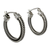 Sterling silver hoop earrings, 'Double Braid' - Petite Artisan Crafted Sterling Hoop Earrings from Mexico
