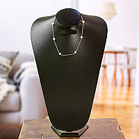Featured review for Cultured pearl station necklace, Pearl Dance