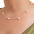 Cultured pearl station necklace, 'Pearl Dance' - Artisan Crafted Cultured Pearl and Sterling Silver Necklace (image 2b) thumbail