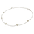 Cultured pearl station necklace, 'Pearl Dance' - Artisan Crafted Cultured Pearl and Sterling Silver Necklace (image 2e) thumbail