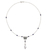 Lapis lazuli pendant necklace, 'Pyramid Prism' - Glass Pendulum Handcrafted Silver Lapis Lazuli Necklace thumbail