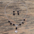 Agate jewelry set, 'Agape Love' - Black Agate Handcrafted Sterling Silver Heart Jewelry Set