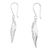 Sterling silver dangle earrings, 'Graceful Herons' - Sterling Silver Heron Bird Button Earrings from Mexico