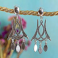 Featured review for Sterling silver chandelier earrings, Castillo de Miravalle