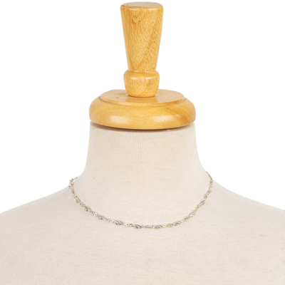 Halskette aus Sterlingsilber - Handgefertigte Halskette aus Sterlingsilber aus Mexiko