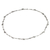 Sterling silver chain necklace, 'Petite Floral Garland' - Artisan Crafted Sterling Silver Floral Chain Necklace (image 2c) thumbail