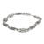 Sterling silver link bracelet, 'Infinite Dahlia' - Sterling Silver Flower Silhouette Link Bracelet from Mexico
