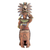 Keramikskulptur - Aztekische Trommlerskulptur aus Keramik aus der mexikanischen Archäologie