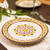 Majolica ceramic dinner plates, 'Mexican Lavender' (pair) - Purple and Yellow Majolica Ceramic Dinner Plates (Pair) thumbail