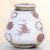 Ceramic decorative vase, 'Norse Crosses' - Hand Crafted Rustic Ceramic Vase with Norse Cross Motif