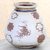 Ceramic decorative vase, 'Norse Crosses' - Hand Crafted Rustic Ceramic Vase with Norse Cross Motif
