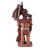 Ceramic sculpture, 'Fierce Aztec Jaguar Warrior' - Realistic Ceramic Sculpture of an Aztec Jaguar Warrior (image 2d) thumbail