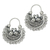 Sterling silver hoop earrings, 'Mazahua Lovebirds' - Artisan Crafted Silver Mazahua Style Sterling Hoop Earrings (image 2a) thumbail