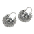Sterling silver hoop earrings, 'Mazahua Lovebirds' - Artisan Crafted Silver Mazahua Style Sterling Hoop Earrings (image 2b) thumbail