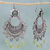 Peridot and turquoise chandelier earrings, 'Fluttering Leaves' - Turquoise Peridot Sterling Silver Dangle Earrings Mexico (image 2b) thumbail