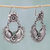 Pendientes colgantes de turquesa, 'Floral Thoughts' - Pendientes de plata de ley con turquesa hechos a mano México