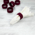 Servilleteros de fibras naturales, (juego de 6) - 6 servilleteros de Borgoña hechos a mano con cinta en la palma