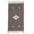 Teppich aus Zapotekenwolle, 'Grey Star' - Handgewebter, naturbelassener, ungefärbter grauer Wollteppich von Zapotec