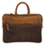 Leather laptop case, 'Cyber Bohemian' - Mexican Leather Brown Laptop Case with Multiple Pockets (image 2e) thumbail