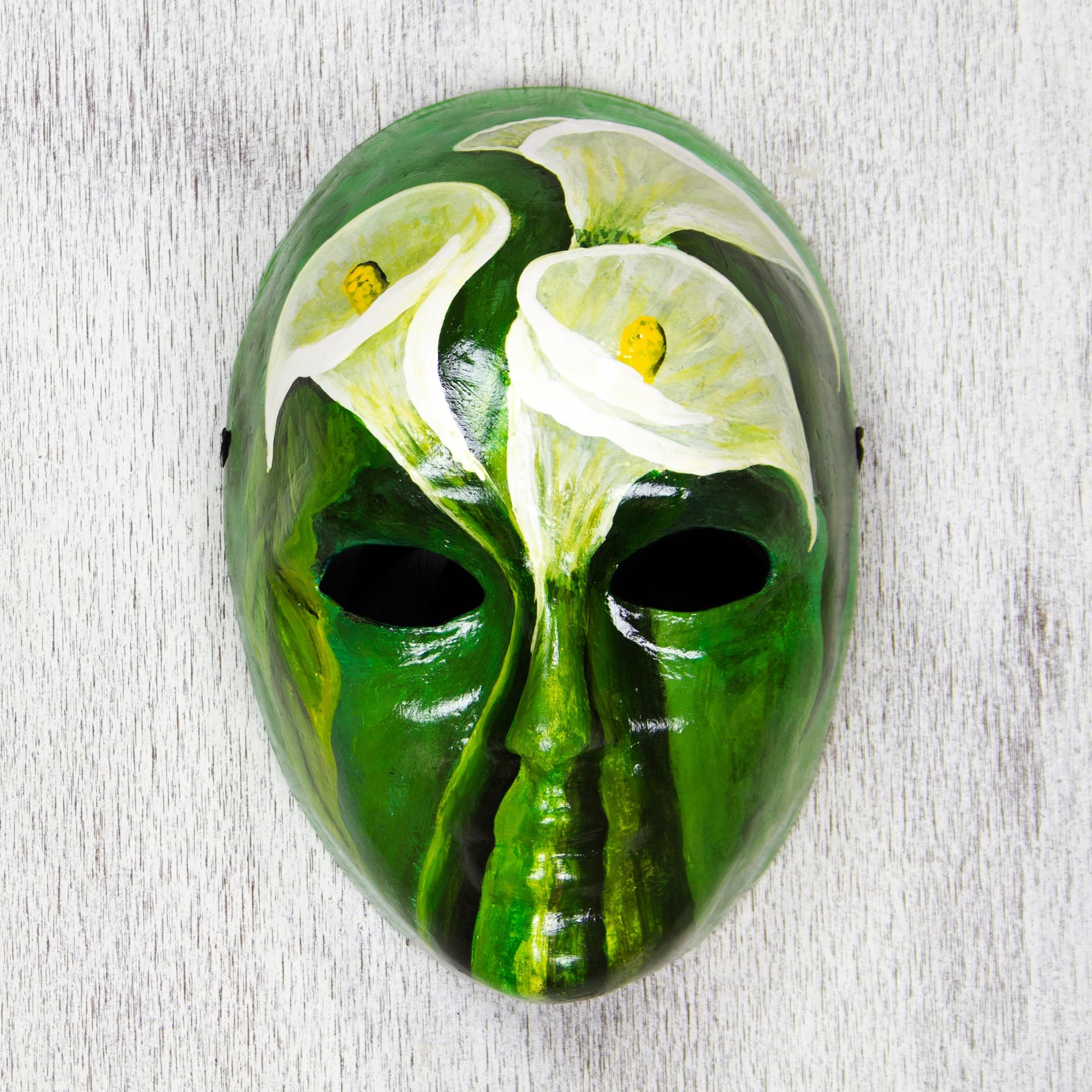 UNICEF Market Signed Handcrafted Modern Mexican Papier Mache Mask