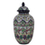 Ceramic jar, 'Fair Lily' - Hand Made Decorative Jar Floral Motifs from Mexico (image 2a) thumbail