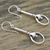Silver dangle earrings, 'Elegant Movement' - 950 Silver Trademarked Circular Dangle Earrings from Mexico (image 2c) thumbail