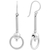 Silver dangle earrings, 'Elegant Movement' - 950 Silver Trademarked Circular Dangle Earrings from Mexico (image 2d) thumbail