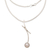 Cultured pearl pendant necklace, 'Curvy Beauty' - 950 Silver Cultured Pearl Pendant Necklace from Mexico (image 2b) thumbail