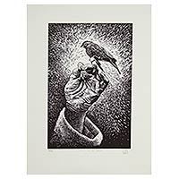 'Such Is Love' - Etched Print of Mexican Canary Signed Limited Edition