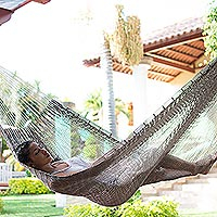 Cotton rope hammock, Ashen Beach (single)