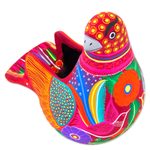 Ceramic sculpture, 'Spotted Dove' - Hand Crafted Ceramic Dove Shaped Sculpture from Mexico