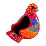 Ceramic sculpture, 'Spotted Dove' - Hand Crafted Ceramic Dove Shaped Sculpture from Mexico