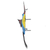 Glass mosaic and steel wall sculpture, 'Blue Hummingbird' (right-facing) - Steel Wall Art Right Facing Blue Hummingbird Mexico (image 2c) thumbail