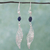 Pendientes colgantes de filigrana de lapislázuli - Pendientes colgantes de plata con filigrana y lapislázuli de México