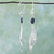 Filigrane silberne Lapislazuli-Ohrhänger aus Mexiko