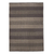 Wool area rug, 'Mushroom Parallels' (4x5) - Hacienda Style Handwoven Wool Textured Rug in Mushroom