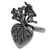 Sterling silver cocktail ring, 'Root of Life' (1.3 inch) - Hand Made Sterling Silver Cocktail Ring Heart (1.3 inch) (image 2e) thumbail