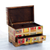 Decoupage jewelry box, 'Day of the Dead Lottery' - Day of the Dead Bingo Decoupage on Pinewood Jewelry Box (image 2c) thumbail
